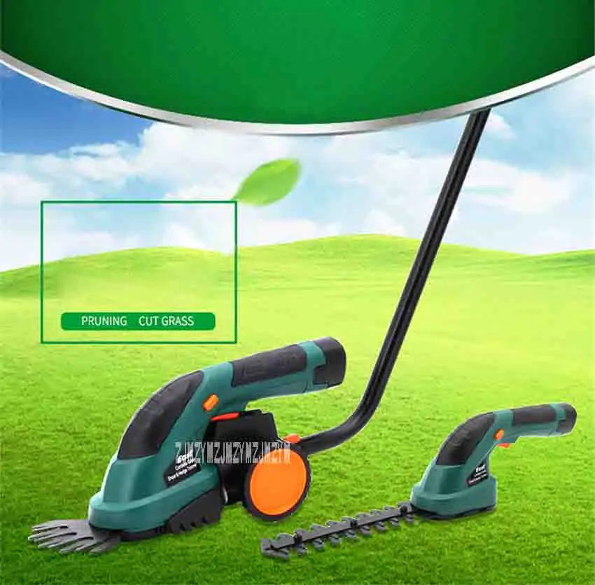 Многофункциональная перезаряжаемая машина для резки/обрезки травы, электрическая газонокосилка, триммер для живой изгороди ET1502 1000/мин 7,2 в 3-5 часов