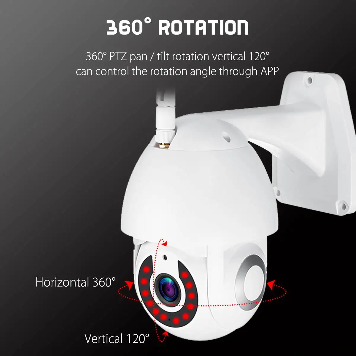 [Низкая цена] V380 IP66 умная IP камера 1080P PTZ наружная Поддержка Onvif TF карта Облачное хранилище скорость купольный монитор система безопасности