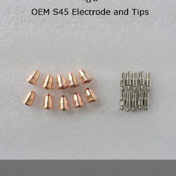 

Trafimet S45 30A Consumables Kit 20PK Electrode PR0110 Nozzle PD0116-08 0.8mm for Plasma Cutter Torch