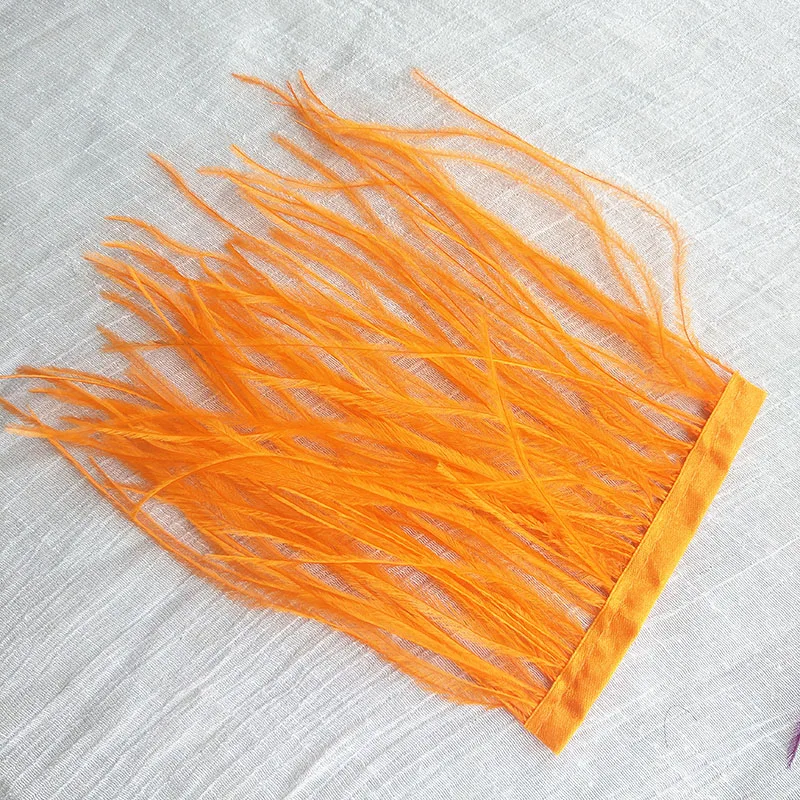 Страусиные перья 10 см длиной DIY Страусиная ткань перо полосы длинные серьги с бахромой с пером материал ухо аксессуары