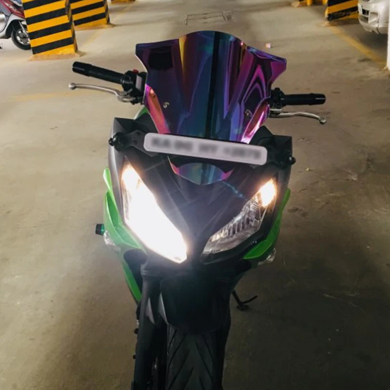Экран ветрового стекла для мотоцикла с двойными пузырями 2012 2014 2015 Kawasaki Ninja 2016 ER 6F