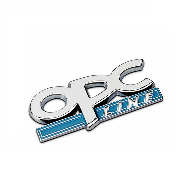 

Car styling OPC LINE Emblem Badge Decal for Opel Regal Lacrosse Astra Corsa Mokka for Buick Excelle Chrome Metal 3D car Sticker