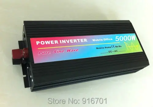 

DHL Or Fedex free shipping 5000W pure sine inverter 24v 240v 60hz Peak 10000W zuivere sinus omvormer