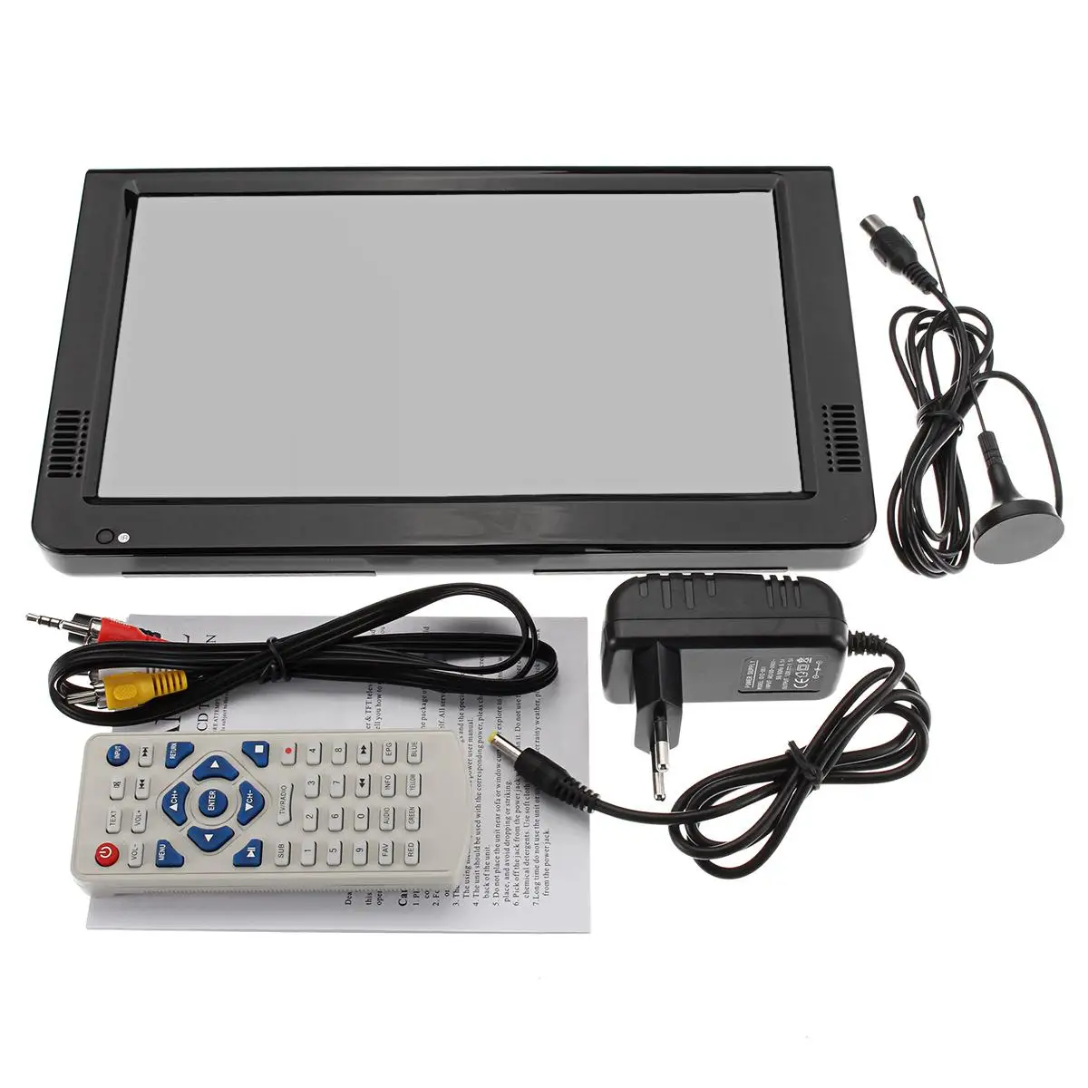  10.2 Pollici Portatile 12V Digitale Analogico Televisione Dvb-T/DVB-T2 Tft Led Hd Tv di Sostegno De
