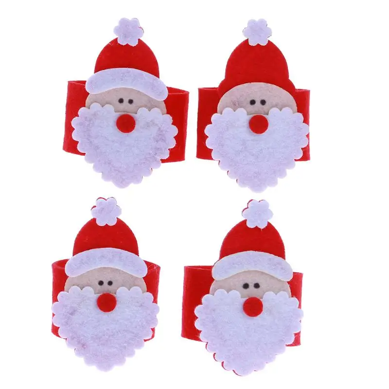 Aliexpress.com : Buy 1PC Santa Claus Napkin Rings Serviette Holders ...