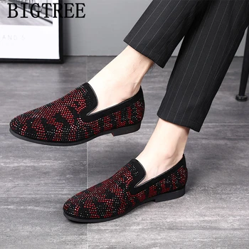 

Party Shoes For Men Italian Brand Formal Shoes Men Elegant Coiffeur Wedding Shoes Men Classic Big Size Sepatu Slip On Pria Bona