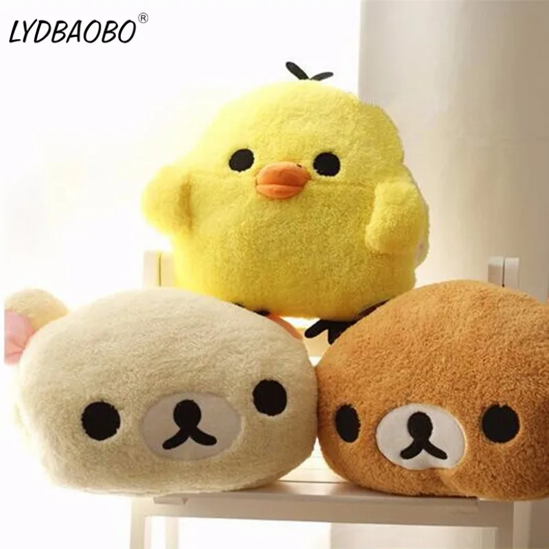 

LYDBAOBO 1PC 30CM Cute Rilakkuma Yello Chicken Plush Toy Stuffed Soft Cartoon Toy Warming hand in Winter Gift Kid Christmas Gift