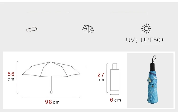 Зонт мужской 3 складной зонт от дождя для женщин и мальчиков звездное небо солнцезащитный зонт Анти-УФ студенческий водонепроницаемый зонтик женский parapluie
