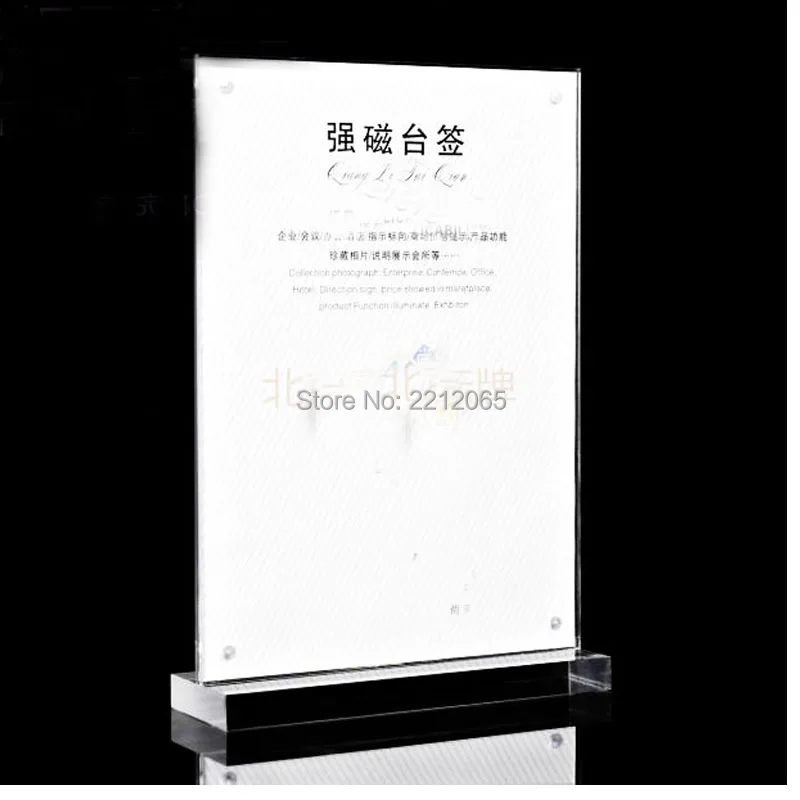 Pack 2units Countertop Dual Sided Acrylic Sign Holders For A5 Ads