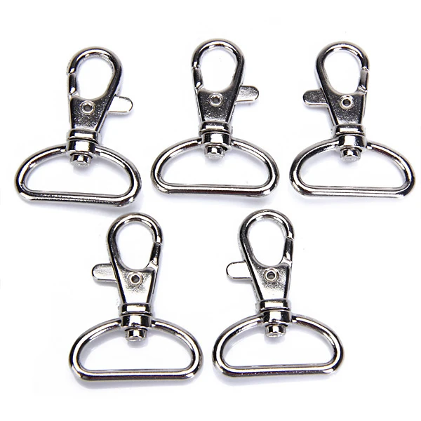 3x 5pcs Swivel Trigger Clips Snap Hooks Lobster Clasps 25mm Keychains Bags Craft