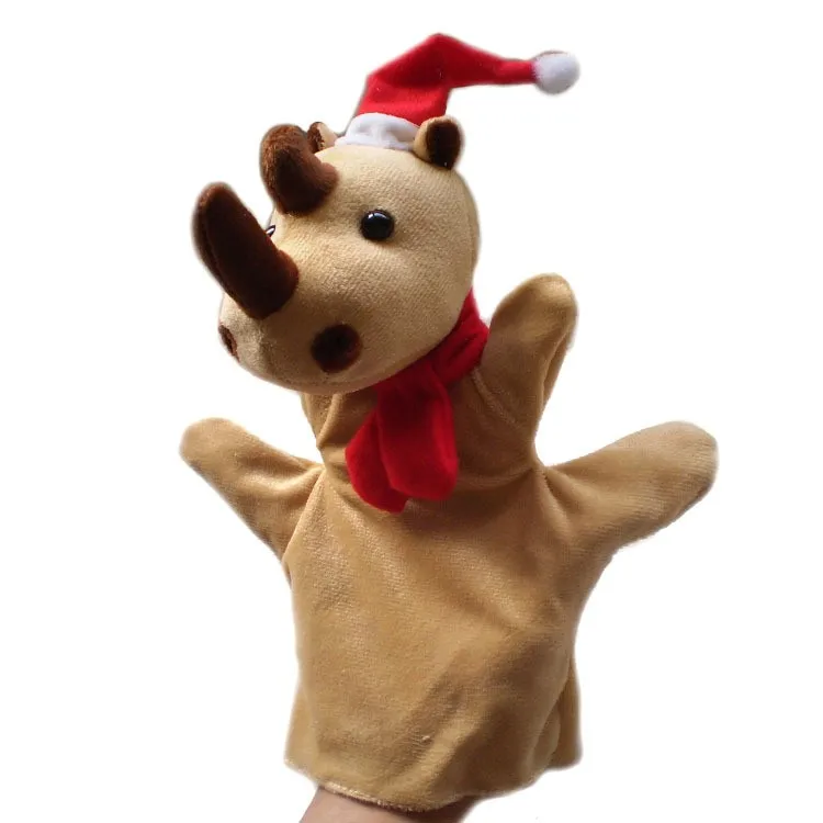 29 стилей Плюшевые рождественские животные рождественские Ручные куклы набивная кукольная перчатка марионетка говорящие игрушки реквизит для детей студентов