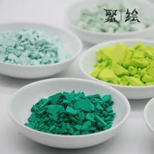 Японская накагата напудренная акварель с зеленым