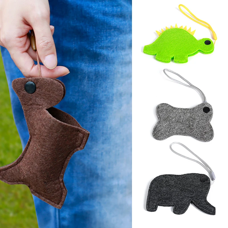 

Outdoor Portable Poop Bag Holder Cute Animal Shape Dog Waste Bags Easy Degradable Pet Poop Bags Dispenser Dog Cleaning Products