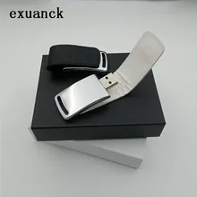 Кожаный usb-накопитель exuanck с логотипом на заказ 2,0, 4 ГБ, 8 ГБ, 16 ГБ, 32 ГБ, карта памяти, свадебная фотография, подарок(40 шт., бесплатный логотип