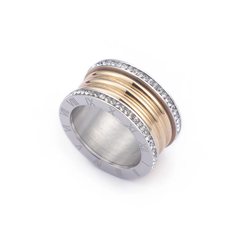 Kalen Новые 3 Цвета из нержавеющей стали ювелирные изделия Bague Femme модное кубическое