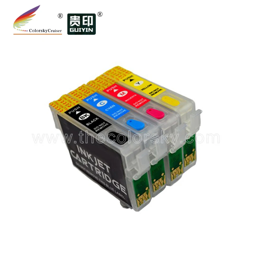 (RCE1331) Заправляемый картридж для чернил Epson T1331 1334 T133 BK/C/M/Y Stylus TX129 TX420W анализатор 320
