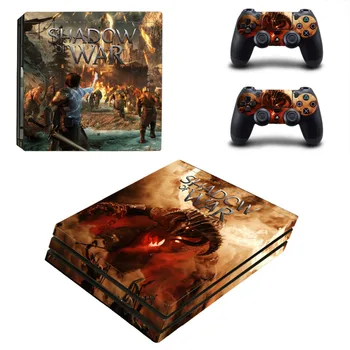 

Game Shadow of War PS4 Pro Skin Sticker Decal for Sony PlayStation 4 Console and 2 Controller Skin PS4 Pro Skin Sticker Vinyl