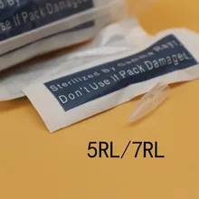100 шт 5RL& 7RL наконечники игл для татуажа перманентные иглы для макияжа колпачки для BioTouch Drangon/Mosaic/Merlin татуировки бровей губ машина