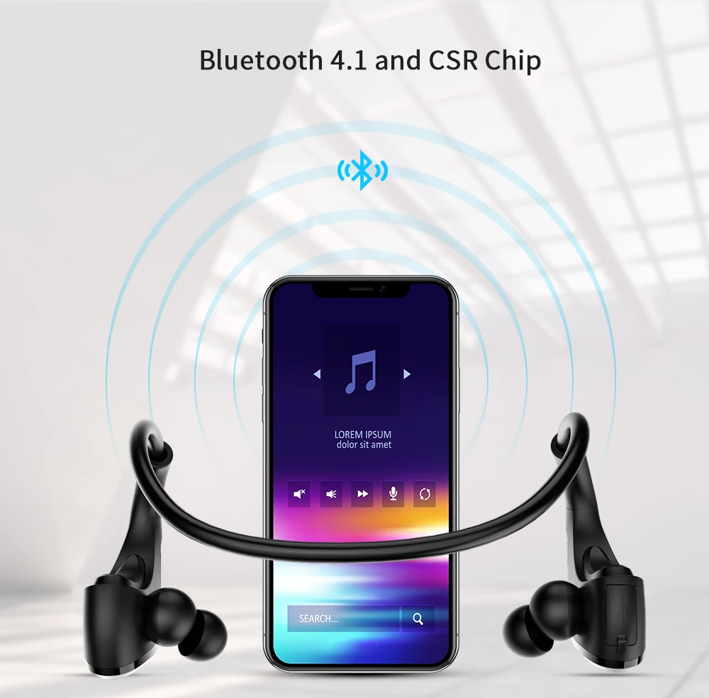 Dacom G06 IPX5 водонепроницаемые беспроводные наушники CSR 4,1 Bluetooth наушники спортивные наушники для бега с микрофоном для iPhone Android телефона