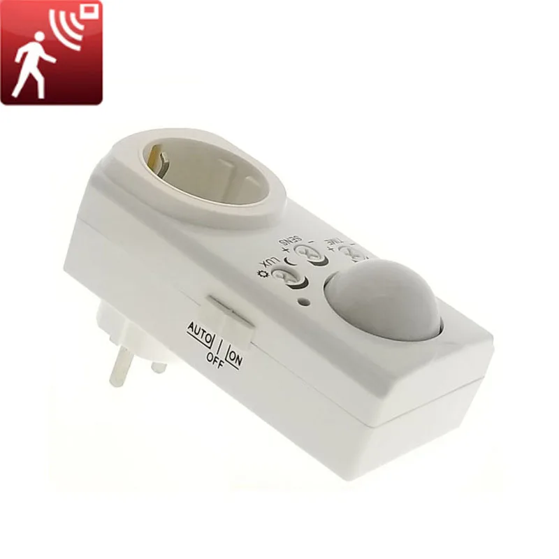 

Infrared Induction Socket for Human Body PIR sensor socket EU Plug AC 110V 220V Led Bulb light Lamp Holder 200W-800W