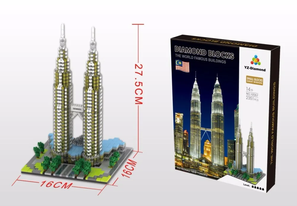 new Architecture Canada National Tower Building Blocks Classic education toys