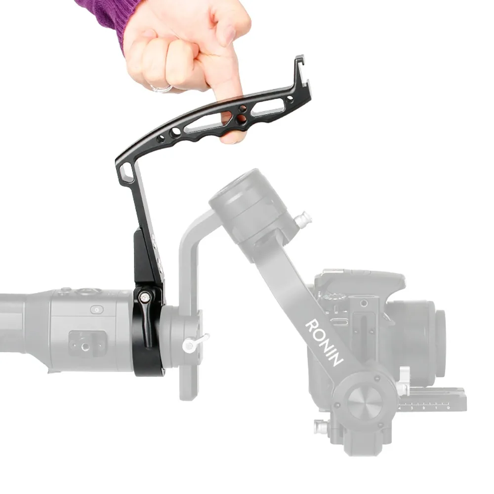 

AgimbalGear DH-09 Ring Mount Handle Grip for DJI Ronin S Zhiyun Crane 2 Crane Plus feiyu AK2000, Metal Camera Gimbal Accessories