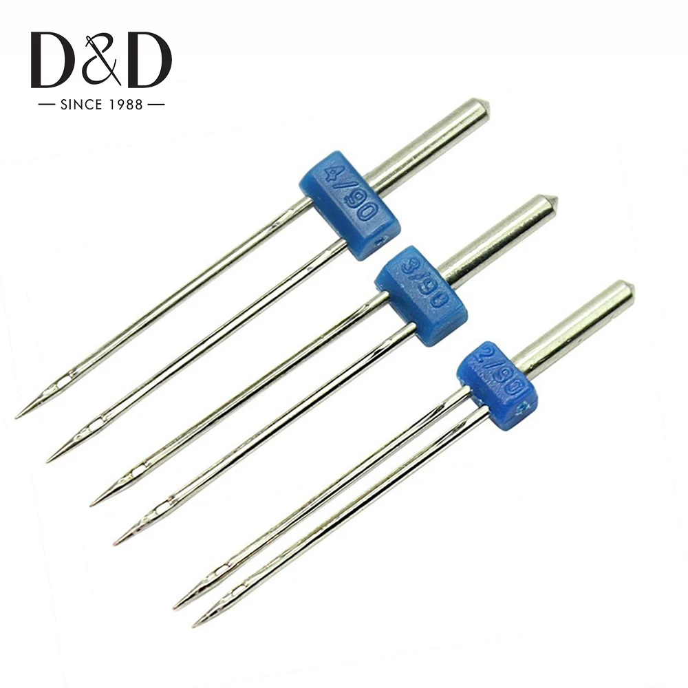

3Pcs/Set Double Twin Needles Pins Sewing Machine Accessories 2/90 3/90 4/90