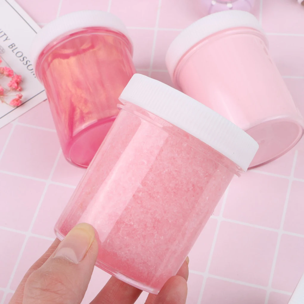 

TOP Selling 10PCS Empty Clear Plastic Wide Mouth Storage Bottle Jars Containers White Screw Cap Lid Food Cosmetics DIY Making