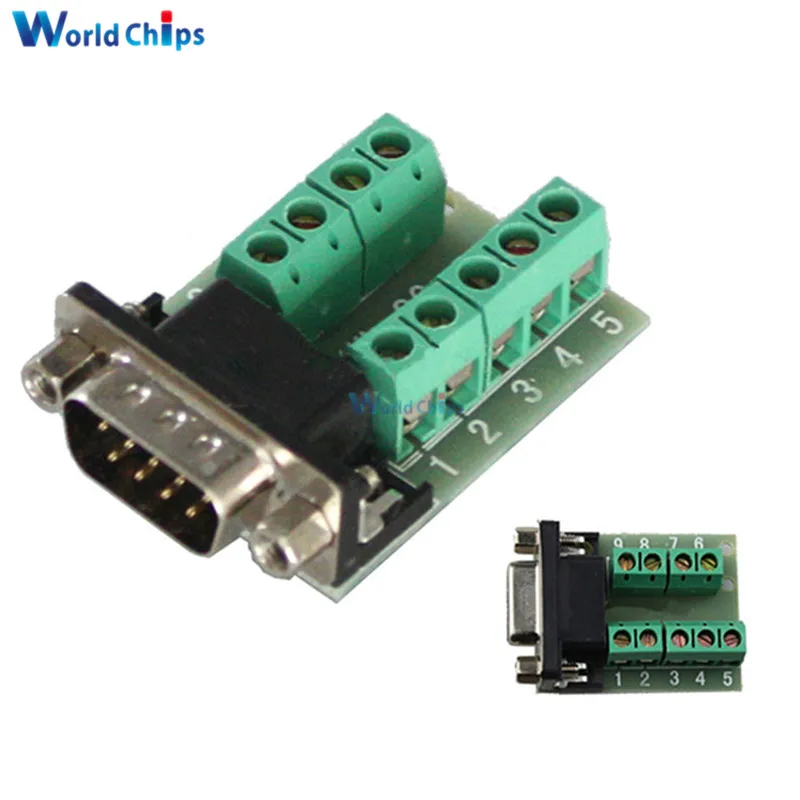 DB9 male adapter signals Terminal module RS232 Serial to Terminal DB9