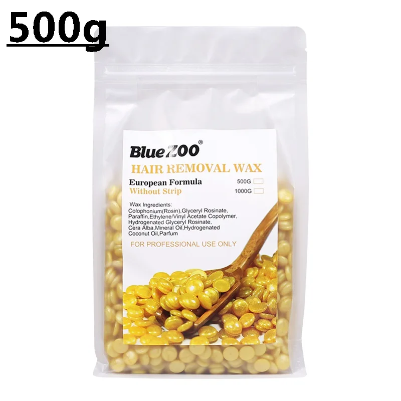 Hot Wax Depilatory Pearl Hard Wax Beans Brazilian Granules Hot Film Wax Bead Pellets No Strip Body Bikini Hair Removal Bean - Цвет: Gold