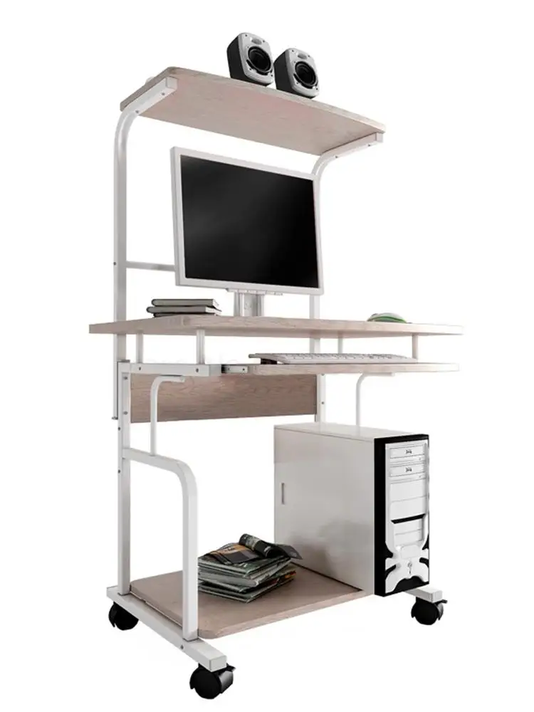 

Simple computer table, small desktop, space, bedroom, mobile table, home