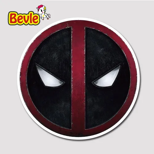 

Bevle 9645 Marvel Avenger Super Hero Deadpool Badge Waterproof Stickers Tide Cartoon 3M Sticker Skateboard Car Graffiti DIY