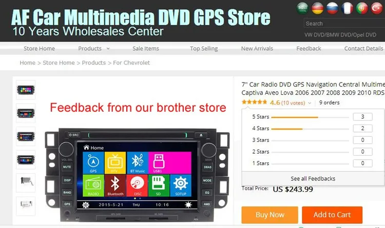 Discount 7" Car DVD Player GPS Navigation for Chevrolet Epica Captiva Aveo Lova Kalos Matiz Spark Joy Barina 2006 2007 2008 2009 2010 7