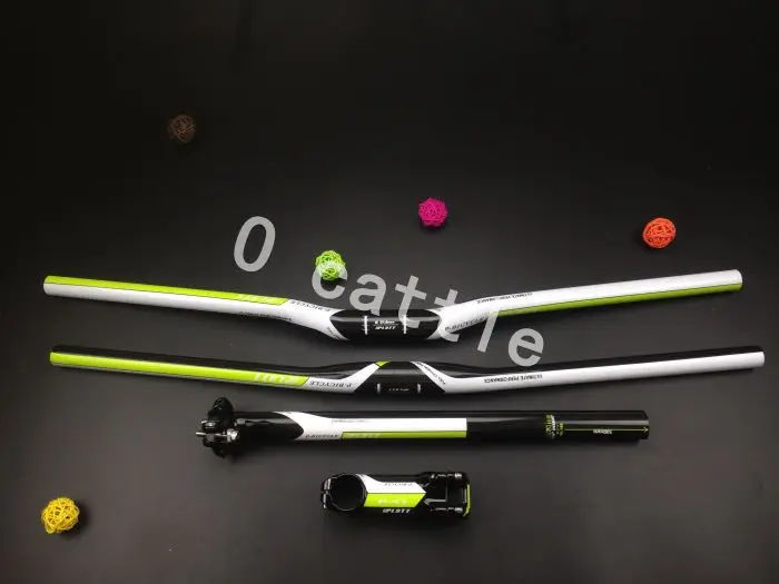 

2016 NEW Blue PLATT carbon fibre mountain bike carbon handlebar set handlebar stem seatpost free shipping