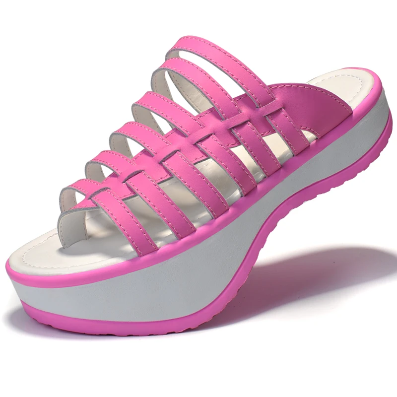 negative heel sandals