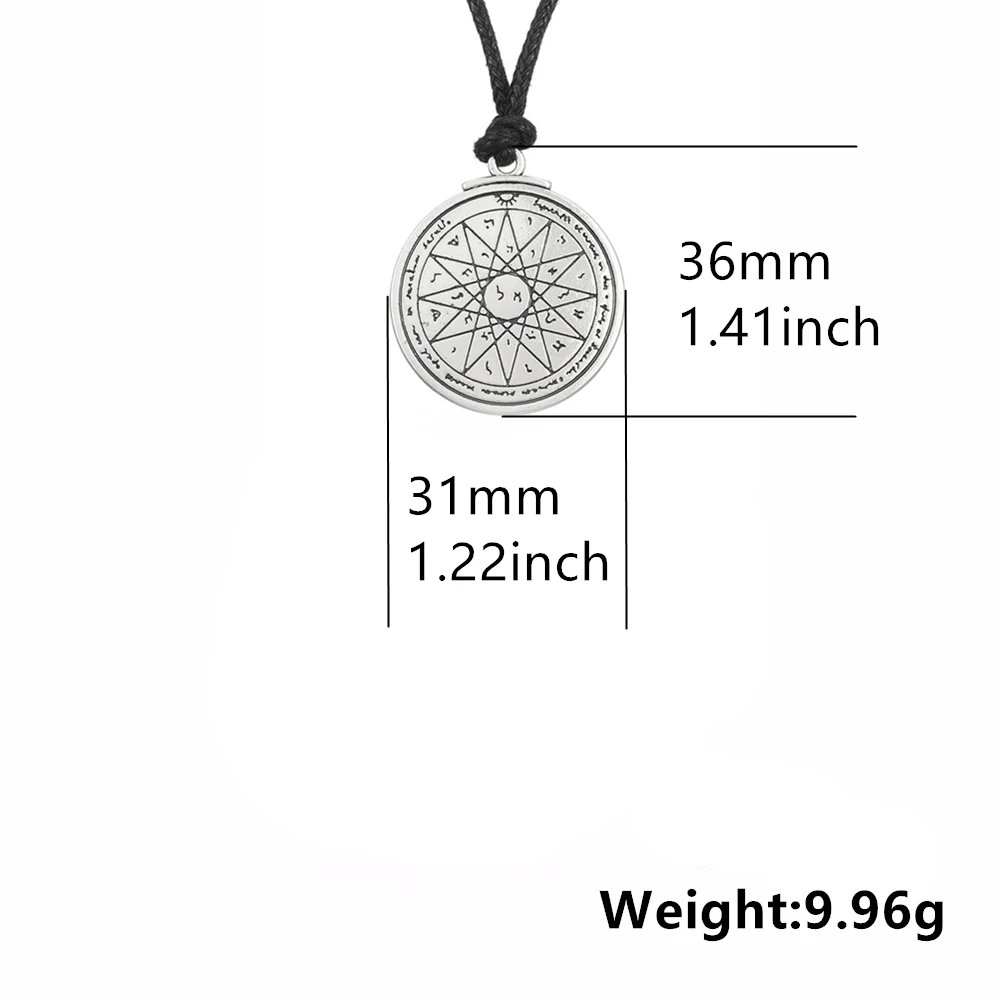Ожерелье с надписью my shape Wiccan Septagram ожерелье подвеской в виде тетраграмматона
