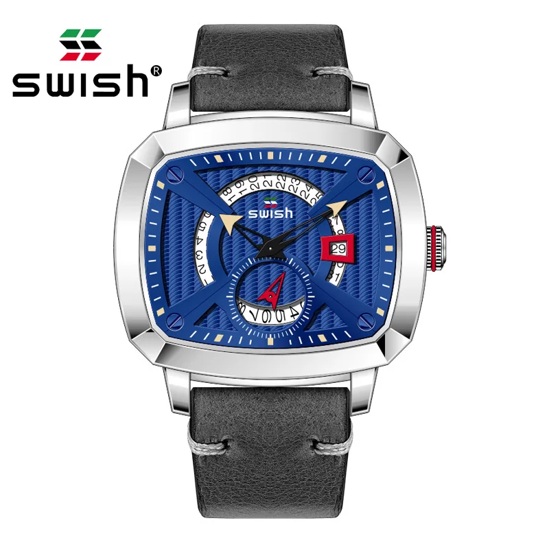 

SWISH Mens Watches Top Brand Luxury Full Steel Business Waterproof Watch Relogio Masculino Men Fashion Sport Quartz Clock