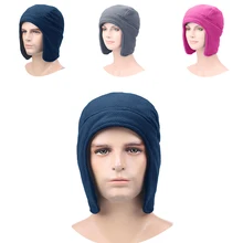 Унисекс Зимняя Теплая Флисовая шапка уличная ветрозащитная Пешие прогулки Рыбалка Охота шапка Зимний Велоспорт Лыжный спорт утолщенная флисовая шапка