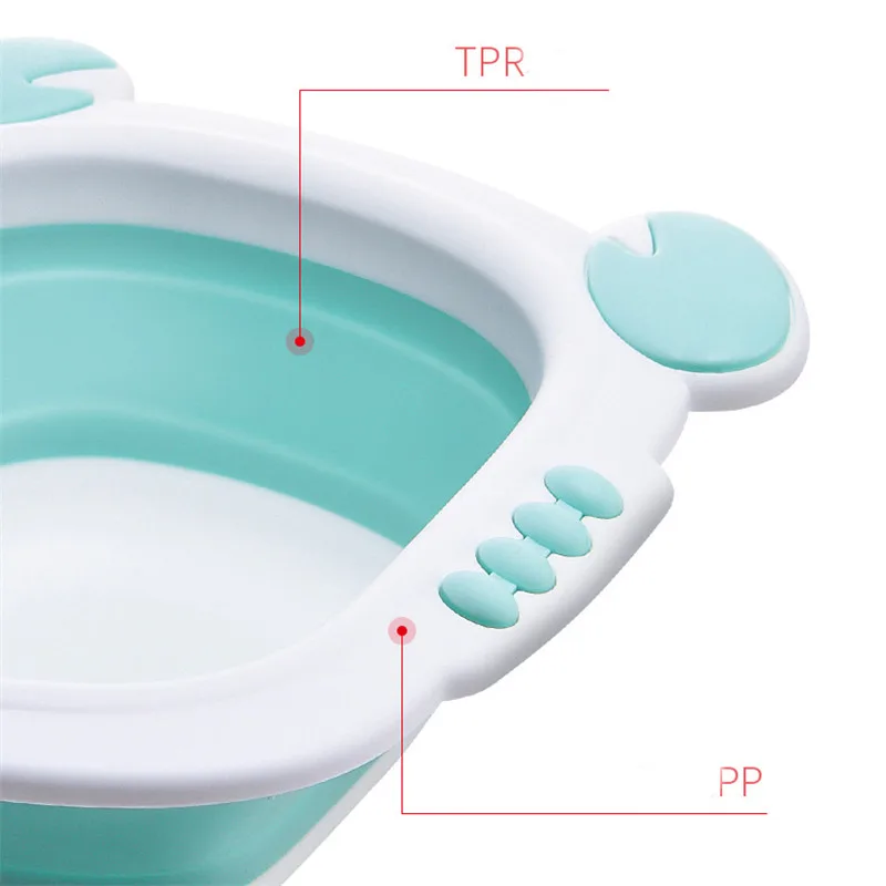 Складной умывальник, детская складная ванна, пластиковый водонепроницаемый складной бассейн, ванна, портативная, для детей, для мытья лица, для ног, для душа, утолщенные ванны