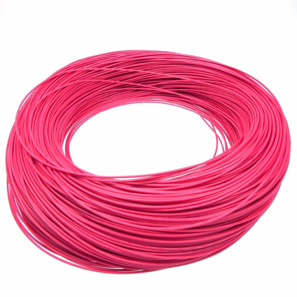 UL1007 20AWG 26 0.25 2.5mm power cable wire electrical wires PVC Insulated tinned copper electronic wire Red COLOR 5