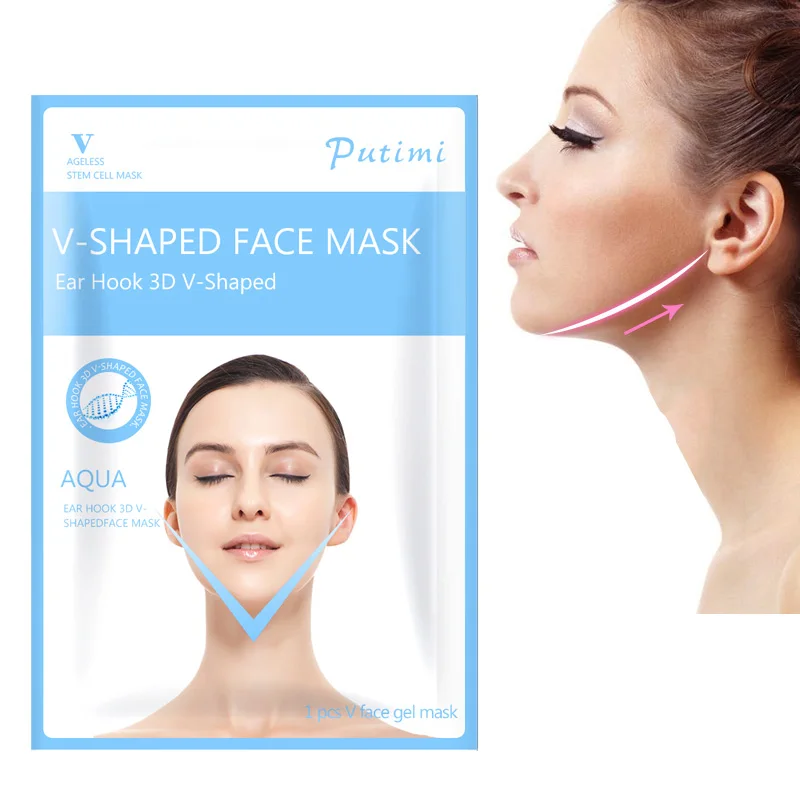 

2pcs Face Mask Smooth Wrinkle V Face Chin Cheek Lift Up Slimming Peel-off Mask Anti-wrinkle Cream Bandage Skin Care Face Mask