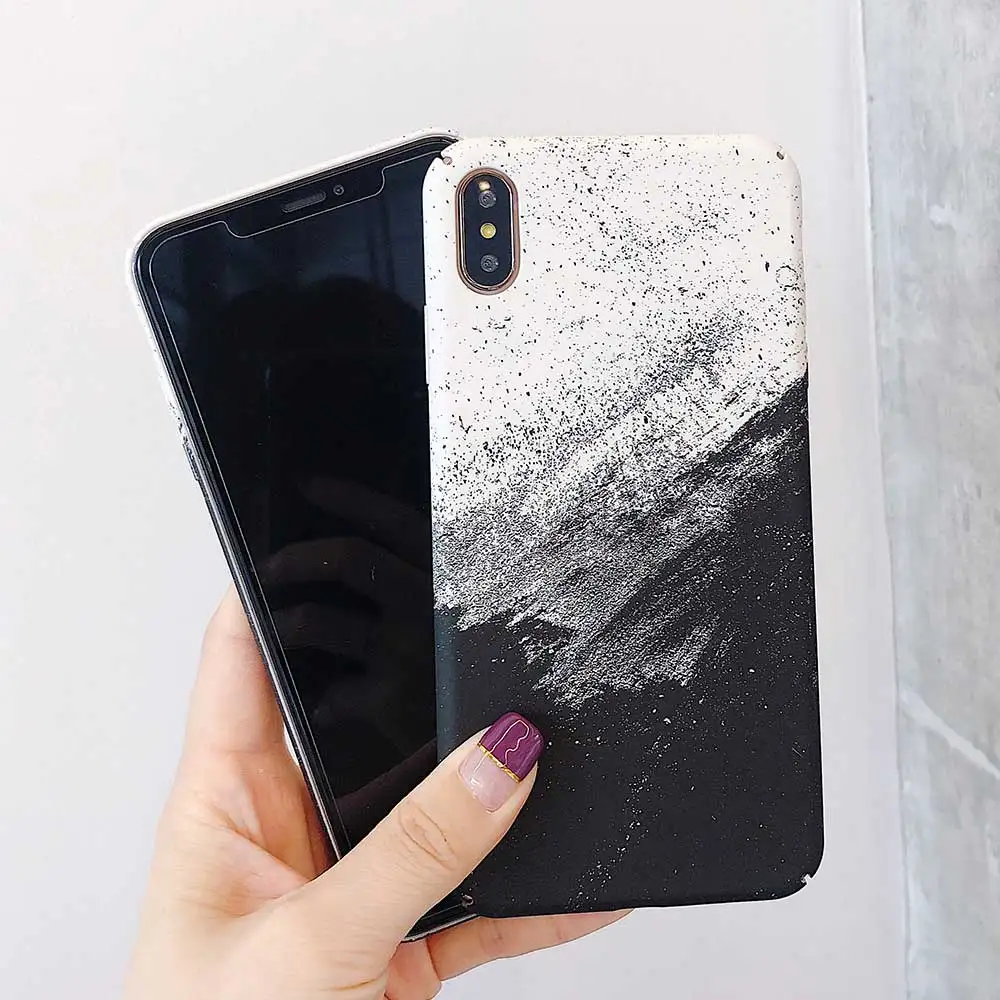 Чехлы для телефонов iphone 11 Pro Max SE XR XS MAX X модный абстрактный матовый чехол 6 6s 7 8 plus