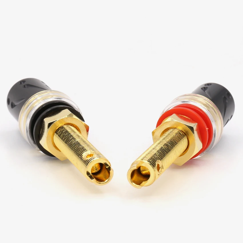 4 шт. BP-613G аудиосистема viborg Чистая медь(Reach 99.995%) 24K позолоченный HIFI усилитель спикер цилиндрический усилитель розетка