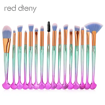 

16Pcs Shell Makeup Brushes Sets Power Foundation Eye Shadow Lip Contour Blending Beauty Cosmetics Make Up Brush Tool Kits