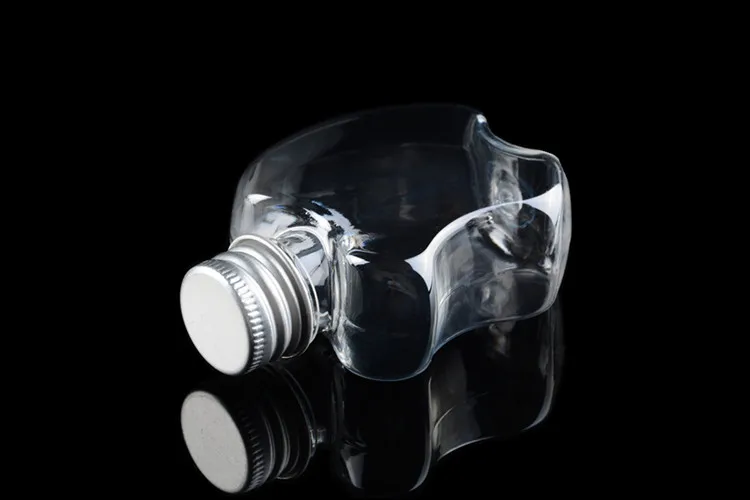 100x45 мл Apple Форма Пластик пользу бутылки с золотистого и серебристого цветов; цвет крышкой Многофункциональный безалкогольных напитков упаковочная баночка контейнер