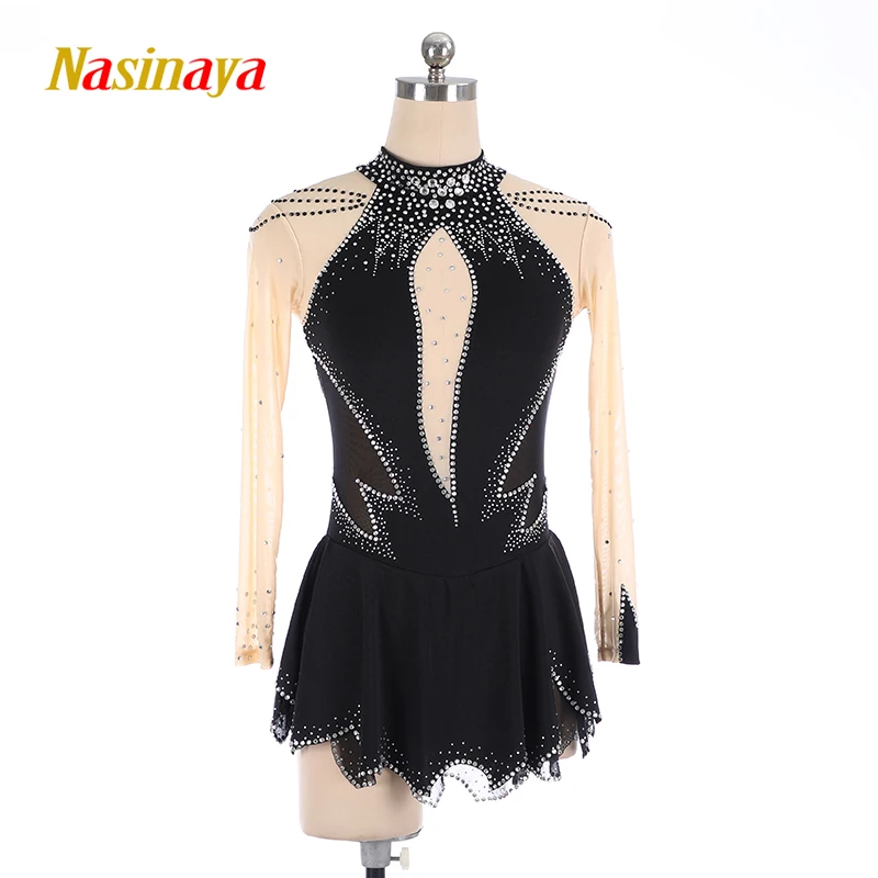 

Nasinaya Figure Skating Dress Customized Competition Ice Skating Skirt for Girl Women Kids Patinaje Gymnastics Performance 236