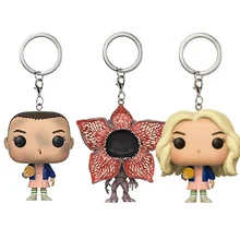 Stranger Things Theme Keychain 1PC Toys Action Figure Collectible Model Vinyl Dolls Keyring Children Gift Very Cute