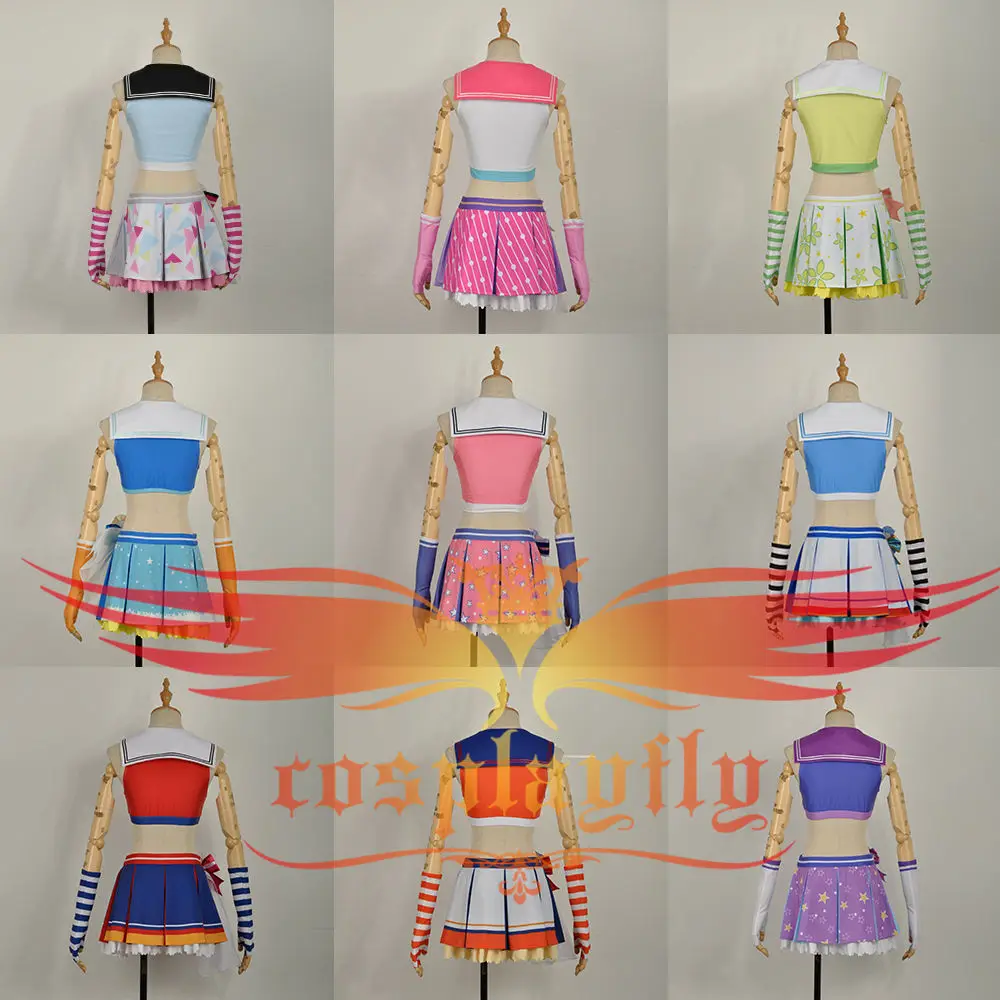 LoveLive! أشعة الشمس!! Aqours Hanamaru Kanan روبي Yoshiko ريكو Chika ضياء واتانابي ماري المصفقين الصحوة تأثيري زي الجوارب