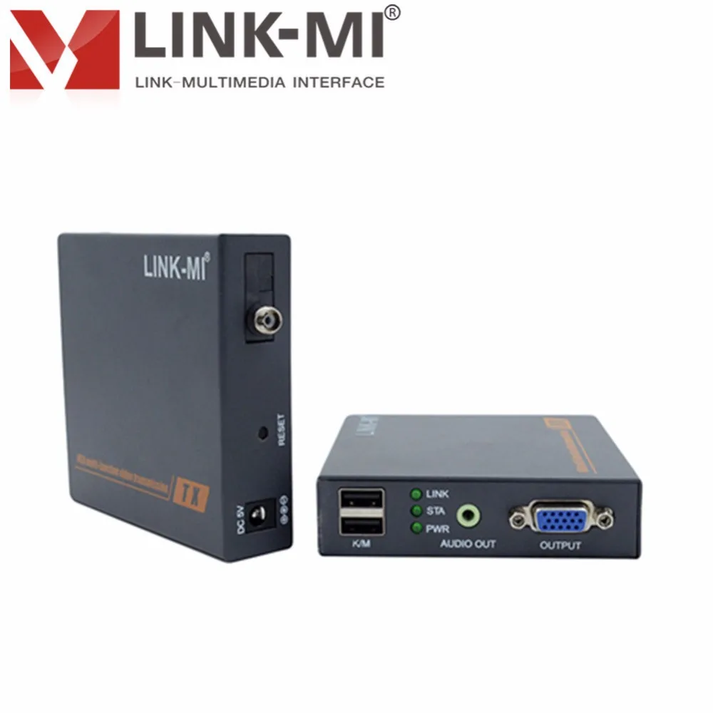 

LINK-MI LM-DT206F Single Fiber Single Mode SC/FC 20km VGA Fiber optic high-definition signal extension With 3.5mm Stereo Audio