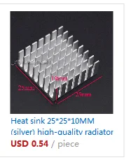 10 шт./лот теплоотвод 11*11*5,5 мм(серебро) Высококачественный радиатор
